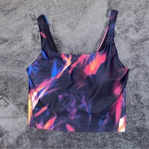 Old Navy Black and Blue Crop Top